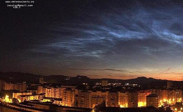 El cielo de Logroño, a las cinco de la mañana del domingo.